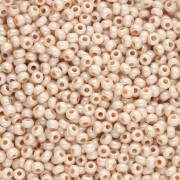 Preciosa Seed Beads 11/0 2 mm - Chalk White, Yellow, Brown Luster x 20 g