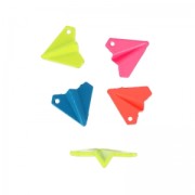 Coloured pendant origami plane 19 mm Neon Blue x1