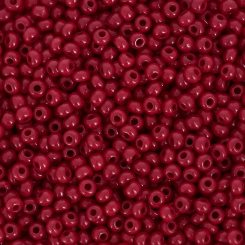Preciosa Seed Beads 11/0 2 mm - Opaque Red Coral x20g
