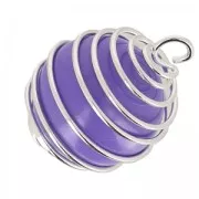 Ball for pregnancy pendant ball 18 mm Lilac x1