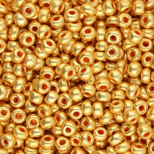 Preciosa Seed Beads 8/0 3 mm - Terra Metallic Orange x20g