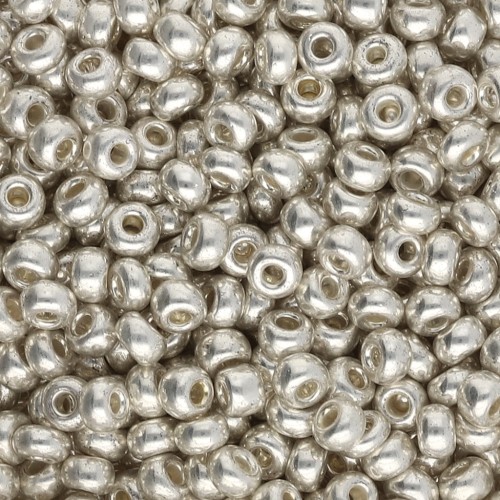 Preciosa Seed beads 8/0 3 mm - Terra Metallic Beige x20g