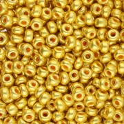 Preciosa Seed beads 8/0 3 mm - Terra Metallic Gold x20g|raw }}
