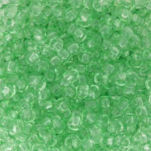 Preciosa Seed beads 8/0 - 3 mm - Solgel - Green 2 Dyed Crystal x20g