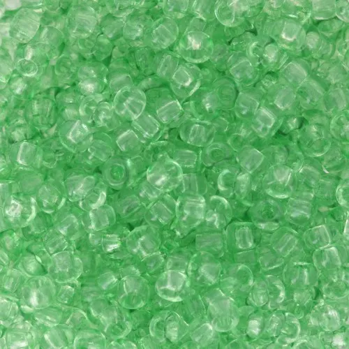 Preciosa Seed Beads 8/0 - 3 mm - Solgel - Light Green 2 Dyed Crystal x20g