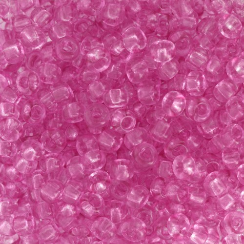 Preciosa Seed beads 8/0 - 3 mm - Solgel - Pink 2 Dyed Crystal x20g
