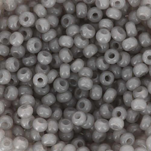 Preciosa Seed Beads 8/0 - 3 mm - Solgel - Grey 2 Dyed Alabaster x 20 g