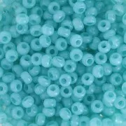 Preciosa Seed beads 8/0 - 3 mm - Solgel - Green 2 Dyed Alabaster x20g