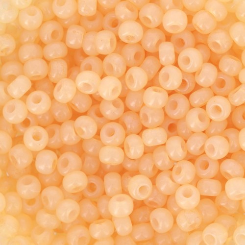 Preciosa Seed Beads 8/0 - 3 mm - Solgel - Yellow 2 Dyed Alabaster x 20 g