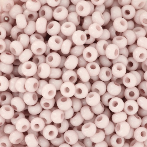 Preciosa Seed Beads 8/0 - 3 mm - Solgel - Pink 1 Dyed Chalkwhite x 20 g