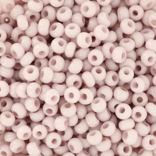 Preciosa Seed Beads 8/0 - 3 mm - Solgel - Pink 1 Dyed Chalkwhite x 20 g