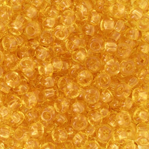 Preciosa Seed beads 8/0 - 3 mm - Light Topaz x20g