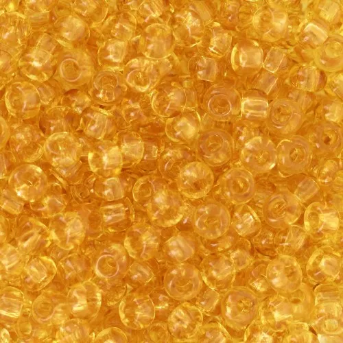 Preciosa Seed Beads 8/0 - 3 mm - Light Topaz x20g