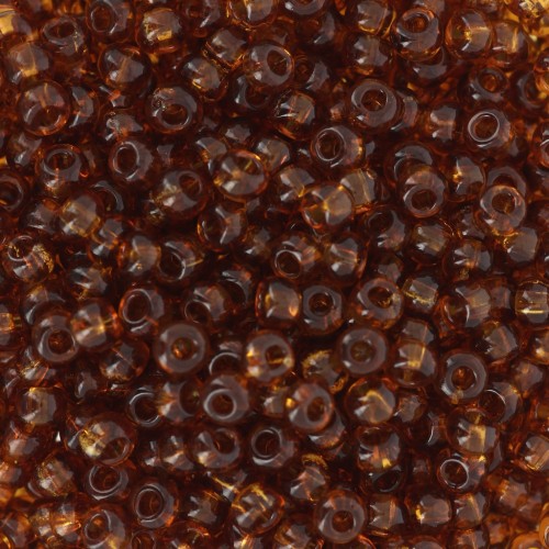 Preciosa Seed beads 8/0 - 3 mm - Dark Topaz x20g