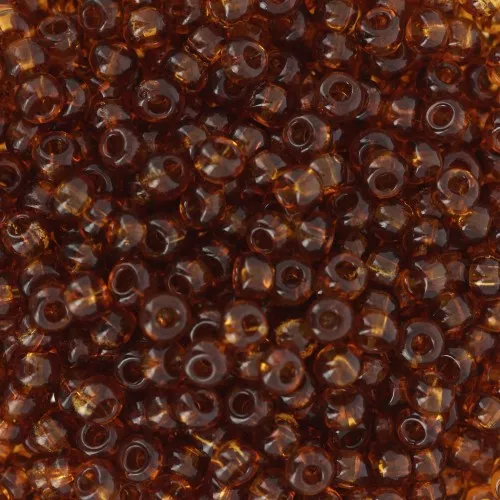 Preciosa Seed Beads 8/0 - 3 mm - Dark Topaz x20g
