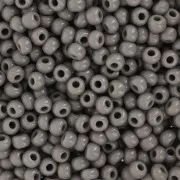 Preciosa Seed beads 8/0 - 3 mm - Grey Opaque x20g