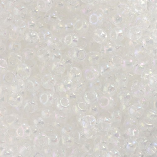 Preciosa Seed beads 8/0 - 3 mm - Crystal Blue Iris x20g