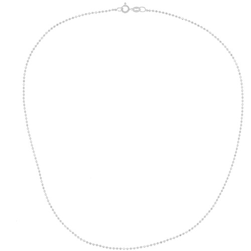 Diamante choker chain ball 1,5 mm 925 Sterling Silver x 42cm