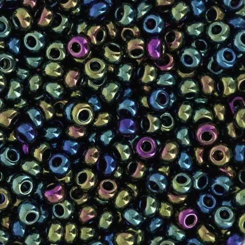 Preciosa Seed Beads 8/0 - 3 mm - Green Iris x20g