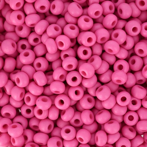 Preciosa Seed Beads 8/0 - 3 mm - Permalux Fuchsia Matte x20g