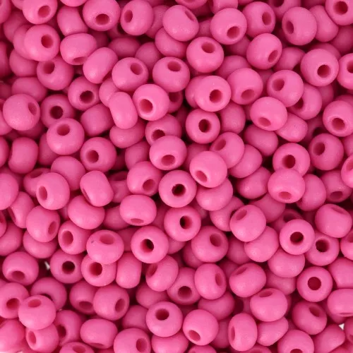 Preciosa Seed Beads 8/0 - 3 mm - Permalux Fuchsia Matte x20g