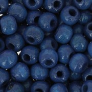 Wooden round beads 4mm Navy Blue x165|raw }}