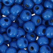 Wooden round beads 4mm Hard Blue x165|raw }}