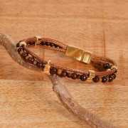 4 mm Round Sepia Wood Beads x165