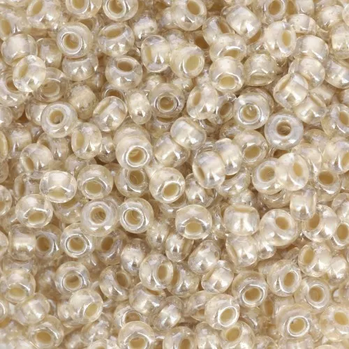 Preciosa Seed Beads 8/0 - 3 mm - Pearl Pastel Lining - Mocca Sfinx x20g