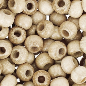 Wooden round beads 4mm Natural x165