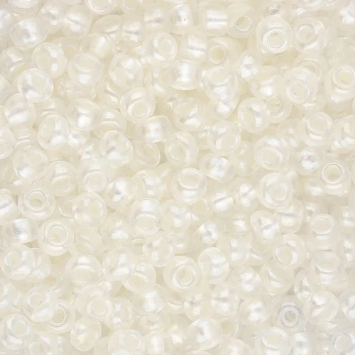 Preciosa Seed Beads 8/0 3 mm - Crystal-Lined Ivory Pearl Sfinx x20g