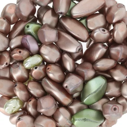Bohemian beads assortment - Mix Pistache x50g