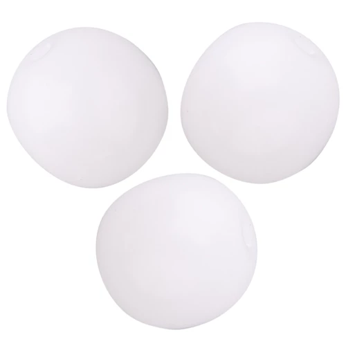 Round Czech glass beads 8 mm - Opaque White x20