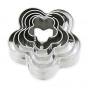 Set of mini metal cutters flower x5|raw }}