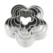 Set of mini metal cutters flower x5