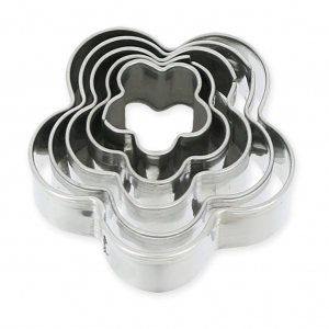 Set of mini metal cutters flower x5