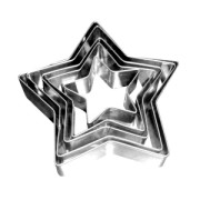 Set of mini metal cutters star x5|raw }}