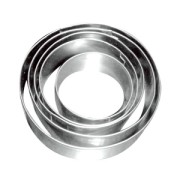 Set of mini metal cutters round x5|raw }}