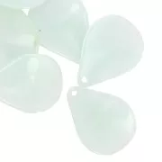 Sequins pétales de fleurs incurvés 23 mm en résine - Bleu givré marbré x6