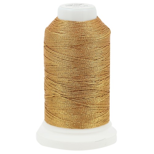 Liz metallic polyester thread size 10 - Gold n°340 x110m