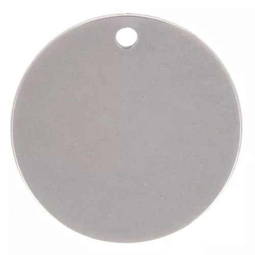 Round sequin 20 mm - medal to engrave - 304L stainless steel x1