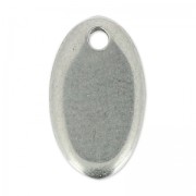 Oval sequin 13x7.5 mm stainless steel x1|raw }}