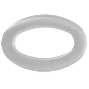 Oval ring spacer 15x10 mm stainless steel 316L  x1|raw }}