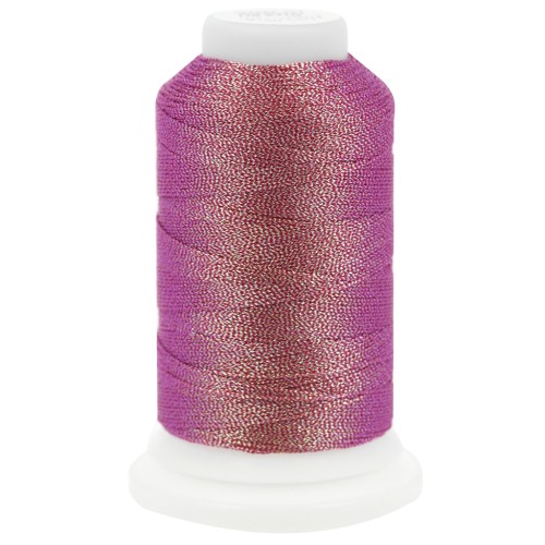 Liz metallic polyester yarn size 20 - Frosted Cherry n°345 x192m