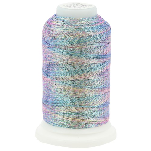Liz metallic polyester yarn size 20 - Icy Pastel n°349 x192m