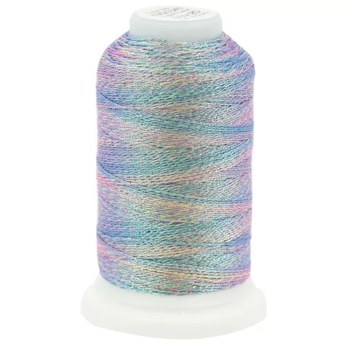 Liz metallic polyester yarn size 20 - Icy Pastel n°349 x192m