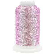 Fil en polyester Liz metallic taille 20 - Icy Pink n°348 x192m