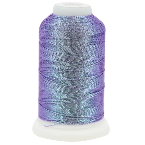 Liz metallic polyester yarn size 20 - Icy Purple n°346 x192m