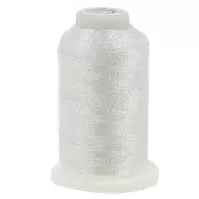 Fil en polyester Liz metallic taille 20 - Iridescent Snow n°344 x192m