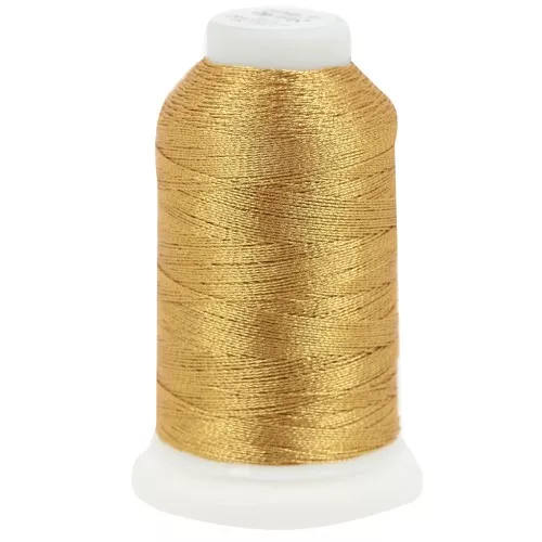 Liz metallic polyester yarn size 40 - Gold n°340 x265m